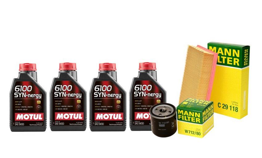 SAAB Engine Oil Change Kit - Motul 93186554 (5W30) (SYN-NERGY 6100)